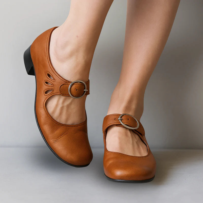 Elle™ | Klassiska Ortopediska Skinnloafers