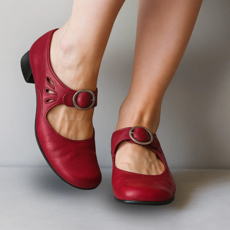 Elle™ | Klassiska Ortopediska Skinnloafers