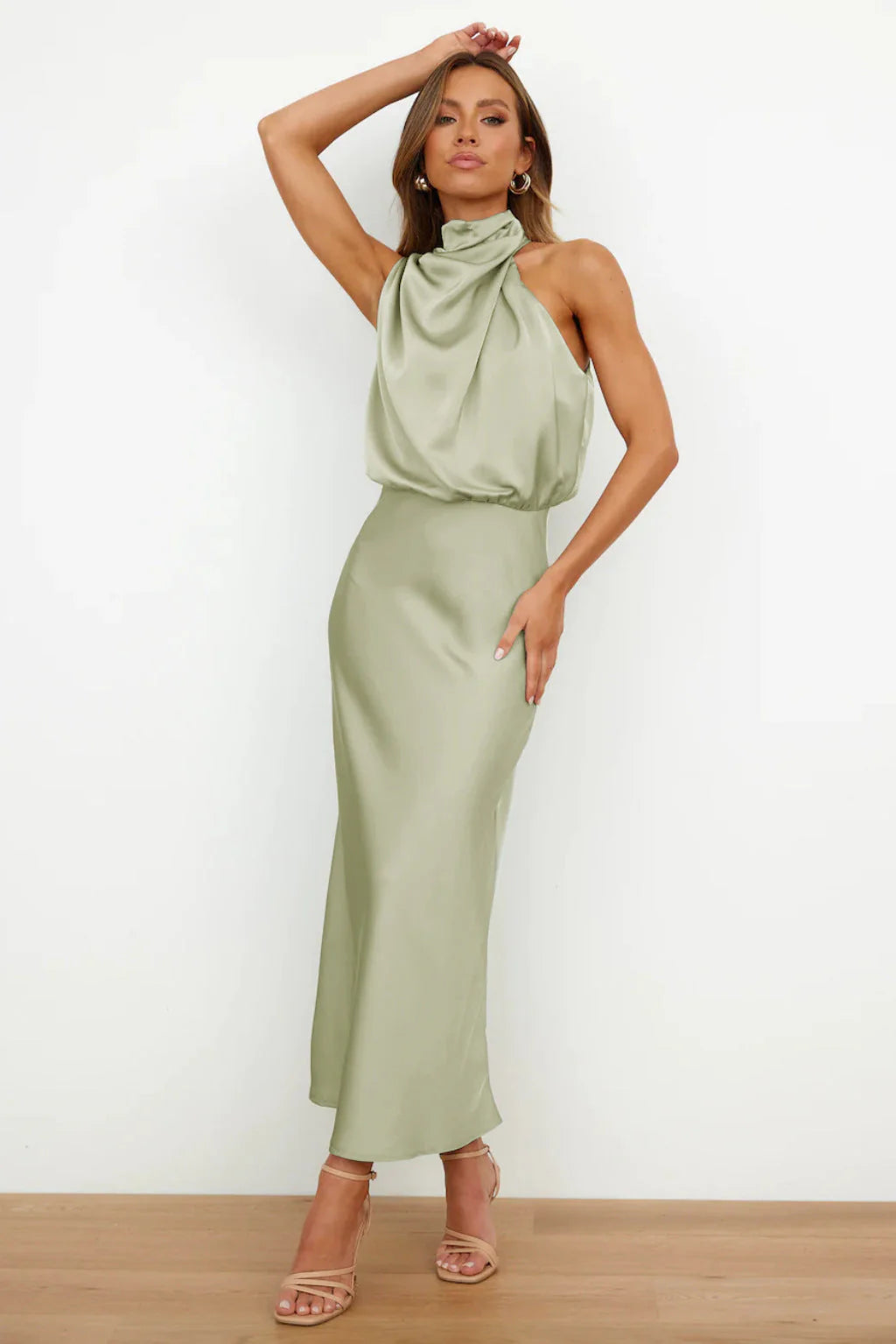 Lydia™ | Lange halterneckjurk