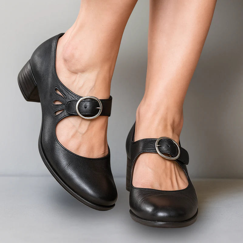 Elle™ | Klassiska Ortopediska Skinnloafers