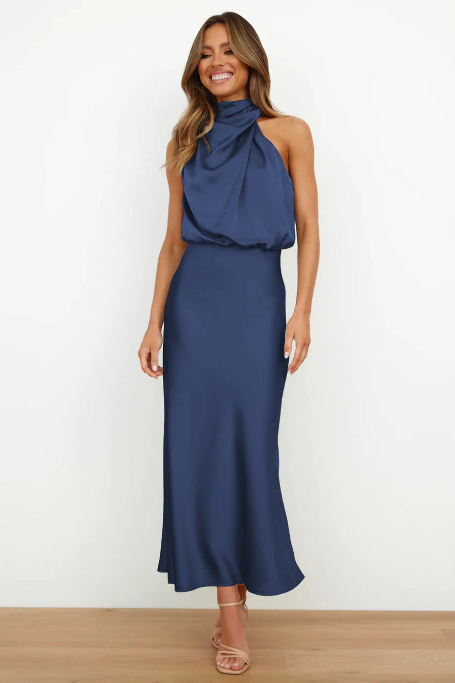 Lydia™ | Lange halterneckjurk
